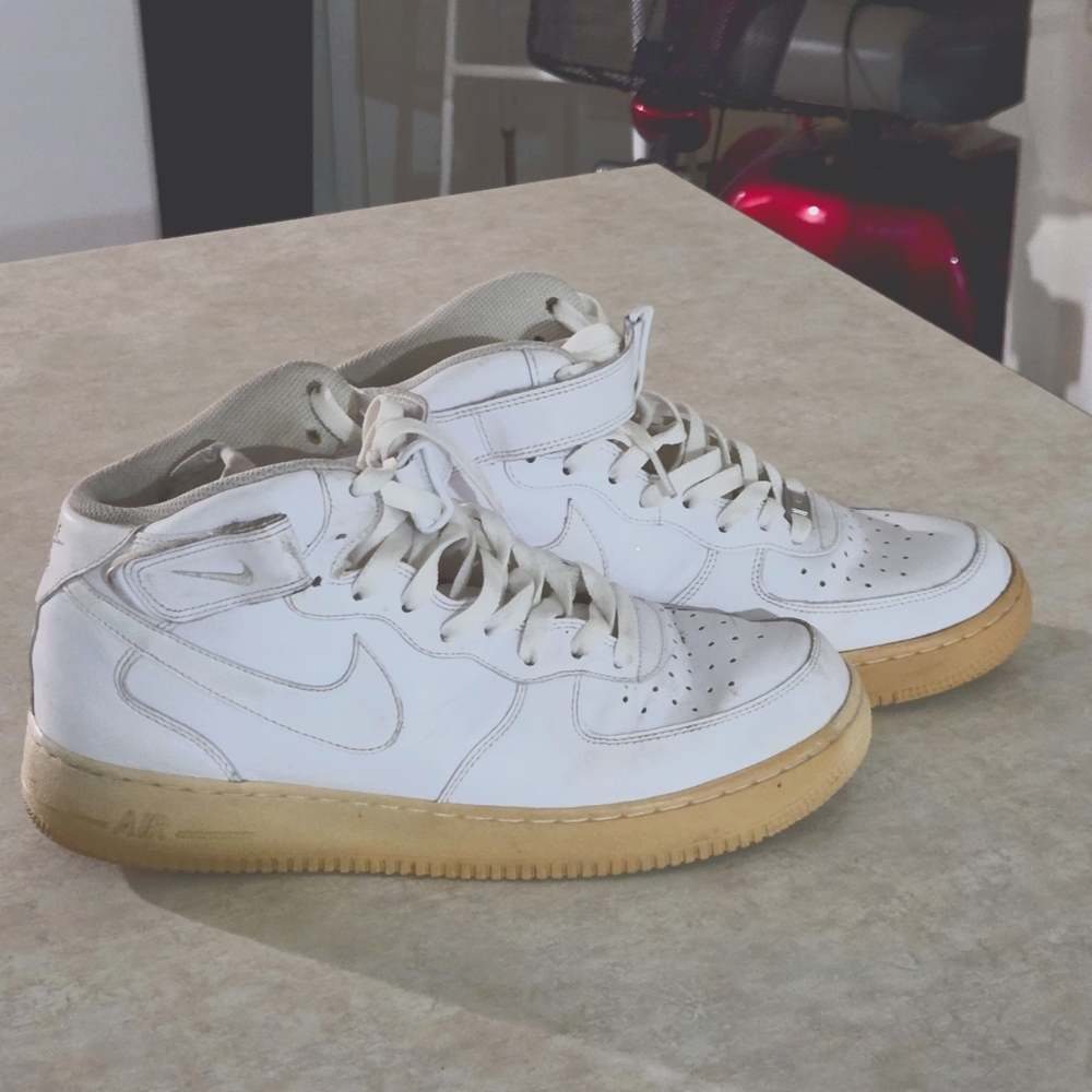 Nike White High-Top Sneakers